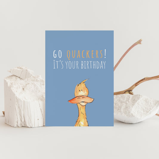 Go Quackers! It's your birthday Greeting Card