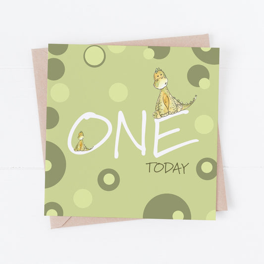 One Today Birthday Dino Greeting Card